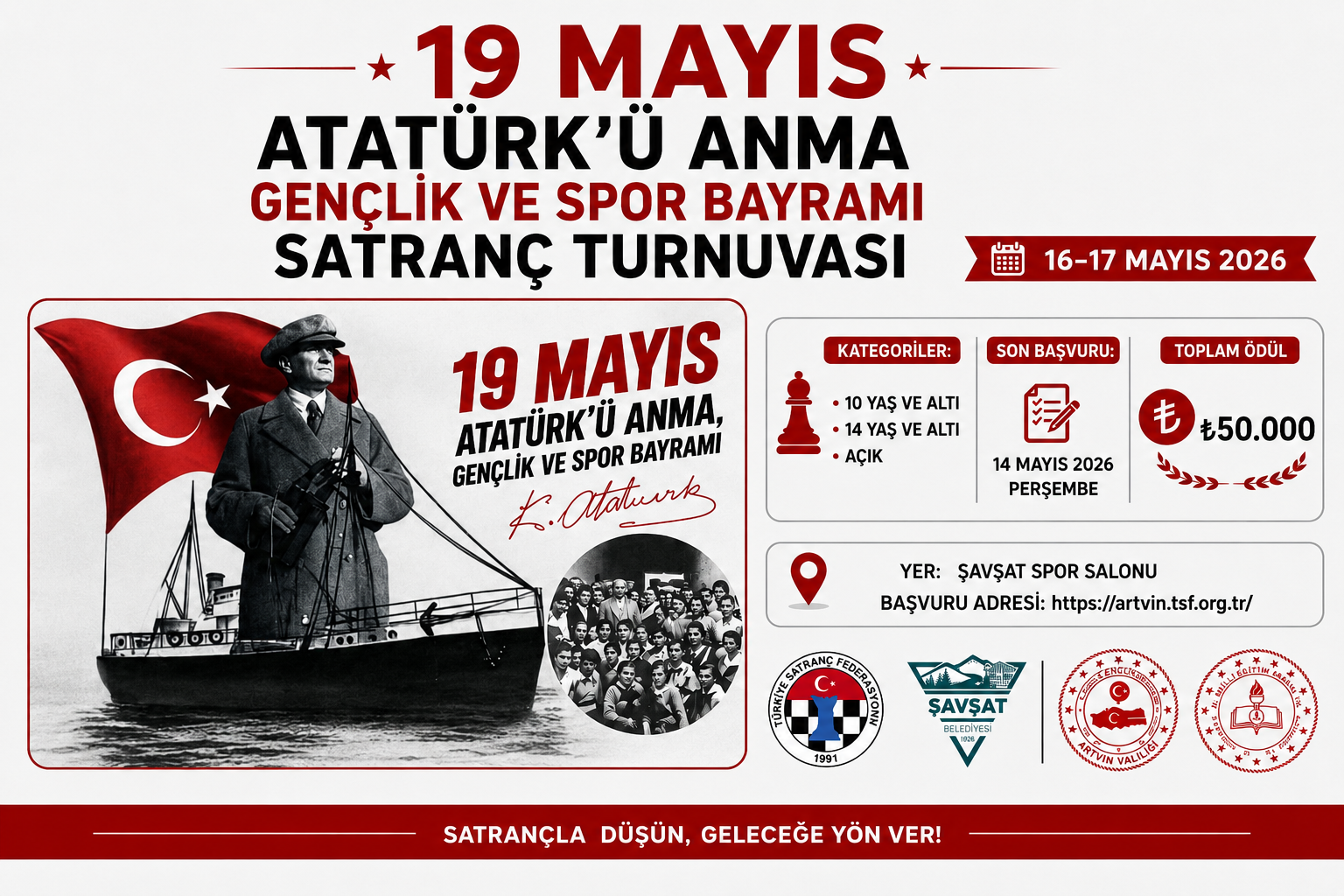 19 Mayıs Atatürk'ü Anma Gençlik ve Spor Bayramı Satranç Turnuvası