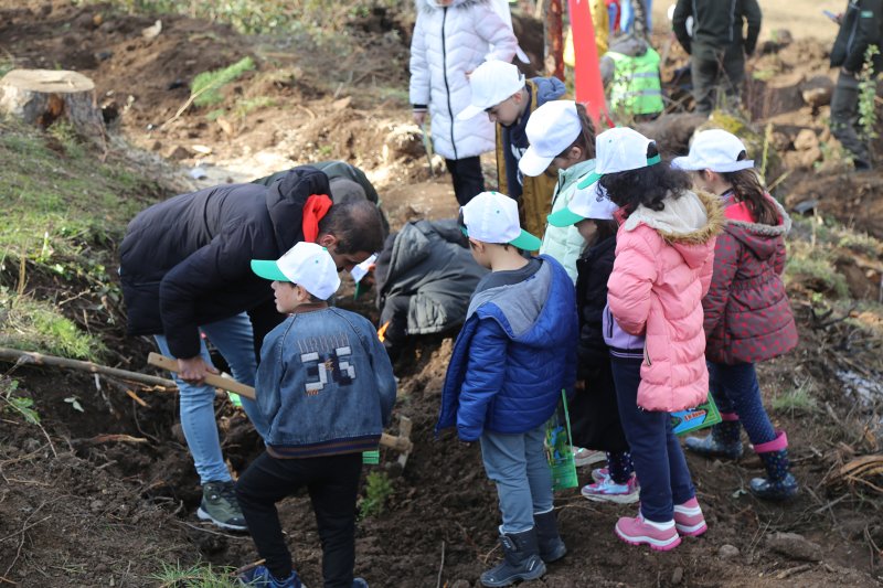 11 Kasım "Milli Ağaçlandırma Günü" Kapsamında İlçemizde Fidanlar Toprakla Buluşturuldu Medya Galerisi