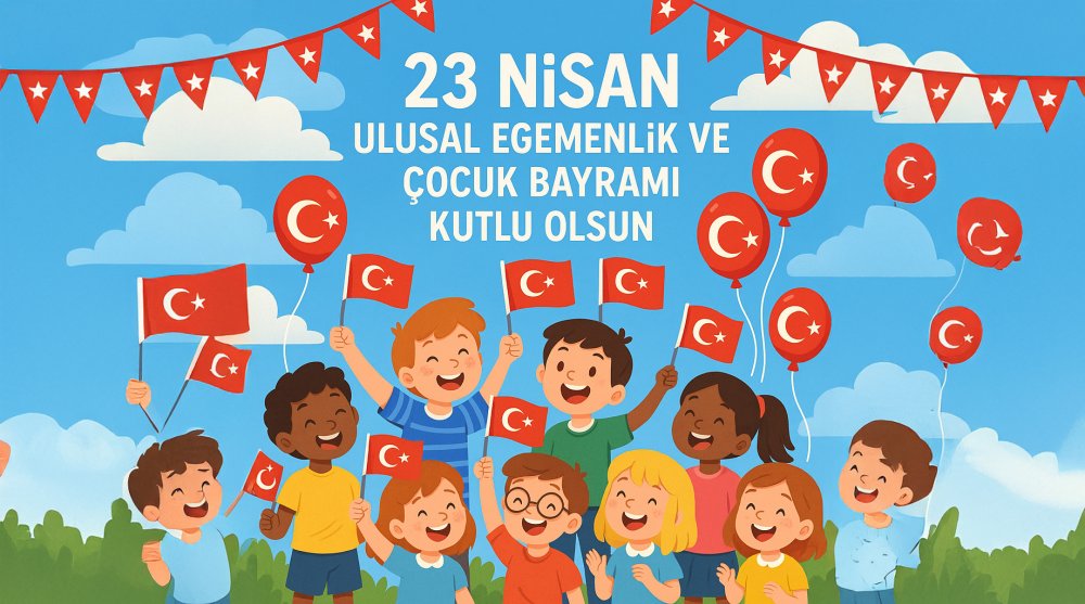 Belediye Başkanımız Sayın Durmuş AYDIN'ın 23 Nisan Ulusal Egemenlik ve Çocuk Bayramı Mesajı
